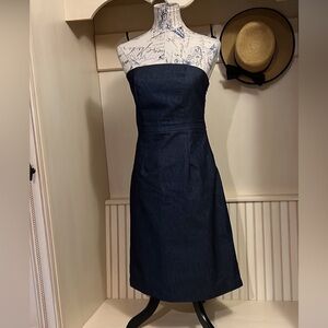 NWOT  Size 4 Dark Blue Denim Jean dress